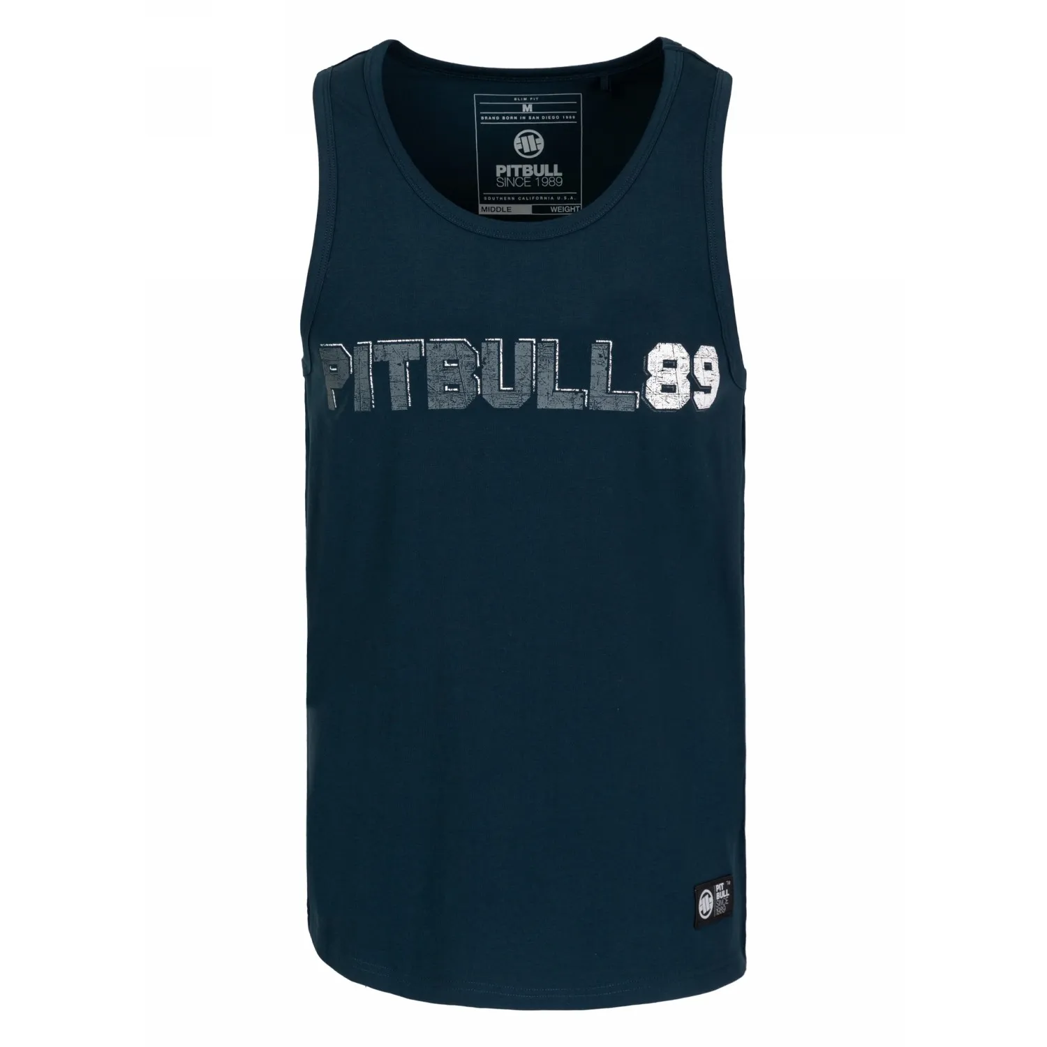 Tank Top PITBULL Middle Weight 190 Spandex Dog 89 '25 - Granatowy