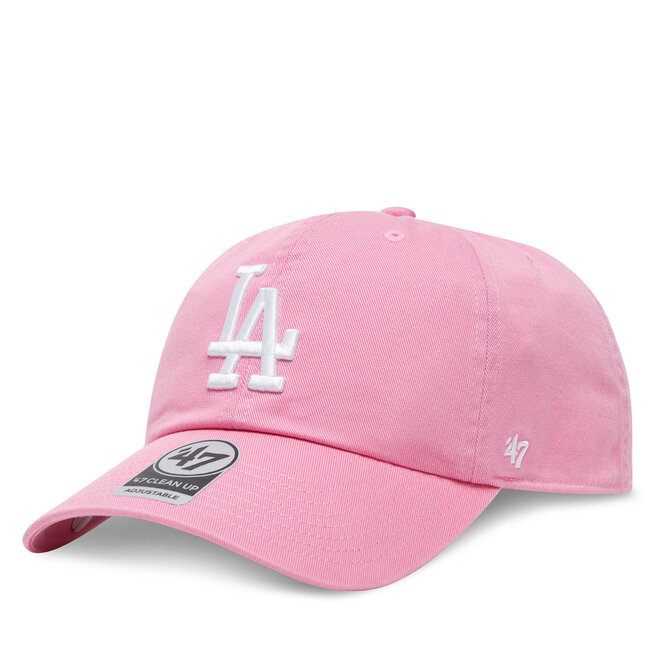Czapka z daszkiem 47 Brand MLB Los Angeles Dodgers '47 CLEAN UP B-RGW12GWS Różowy
