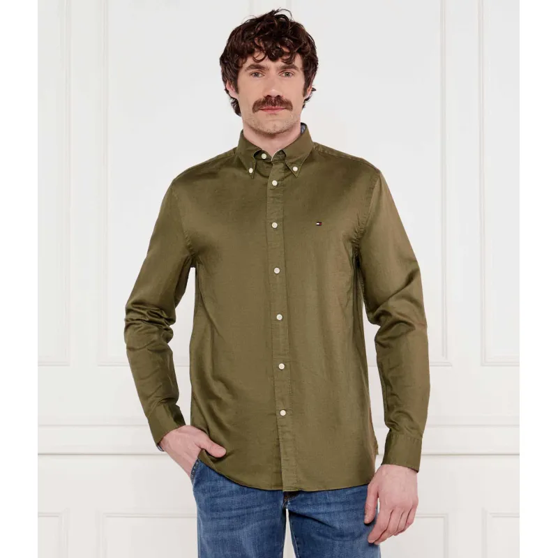 Tommy Hilfiger Koszula | Regular Fit | z dodatkiem lnu