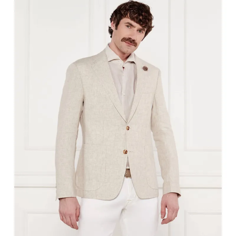 Joop! Lniana marynarka Hoverest12 Slim Fit