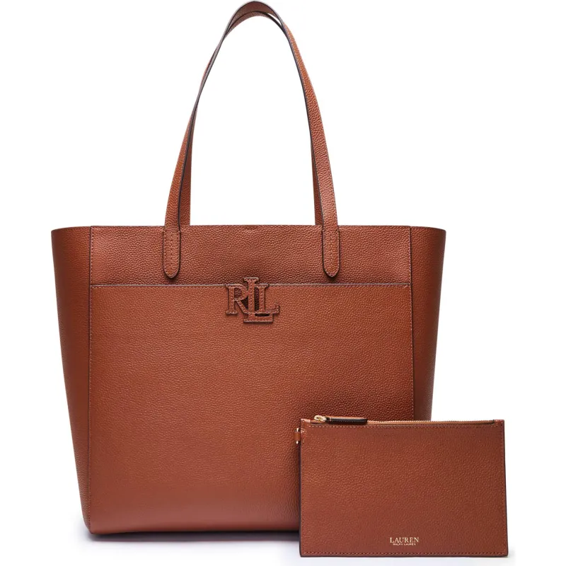 LAUREN RALPH LAUREN Skórzana shopperka + saszetka Cameryn