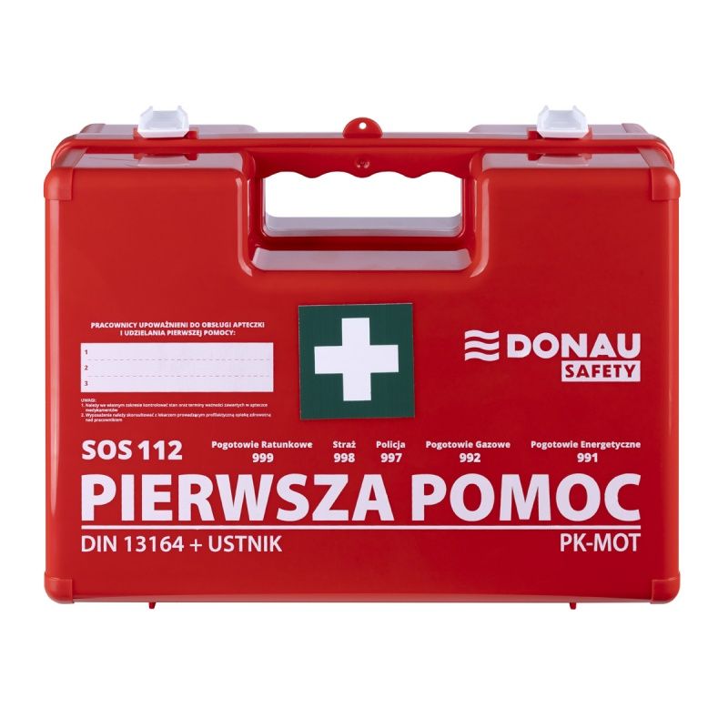Apteczka DONAU Safety K-10+A plastikowa pomarańczowa