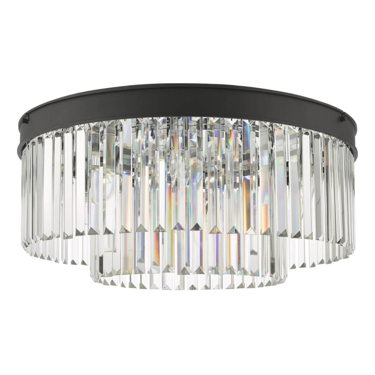 Sufitowa lampa kryształowa Celeus CEL4822 czarny przezroczysty
