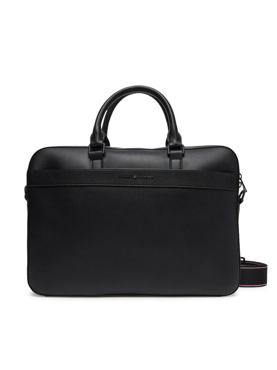 Tommy Hilfiger Torba na laptopa Th Corp Computer Bag AM0AM13222 Czarny