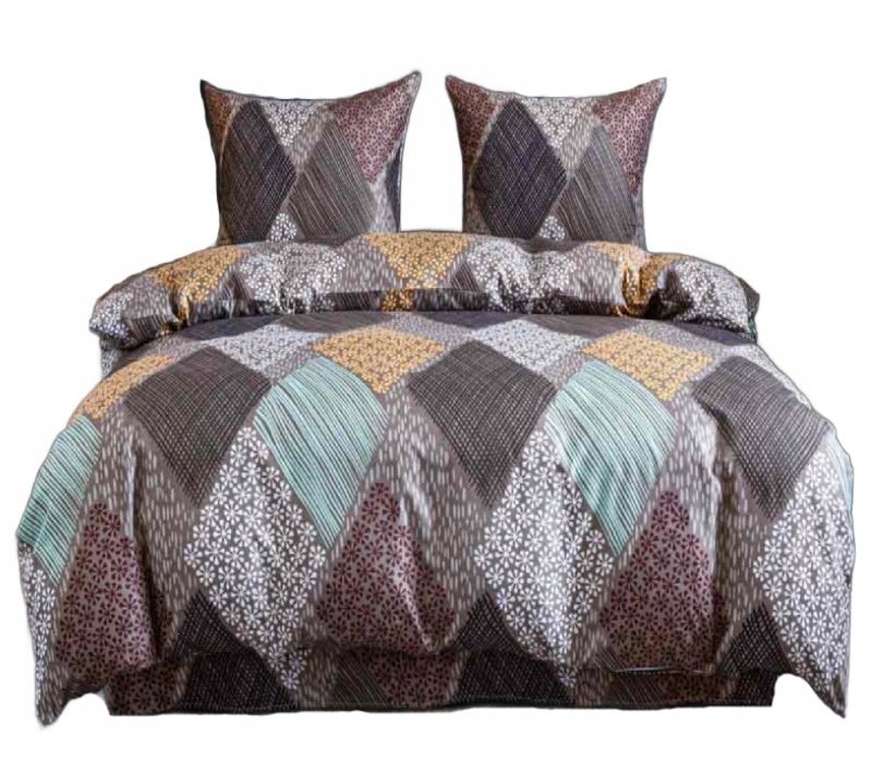 Pościel 140x200 bawełna satynowa dwustronna Cotton World gruba 2 części