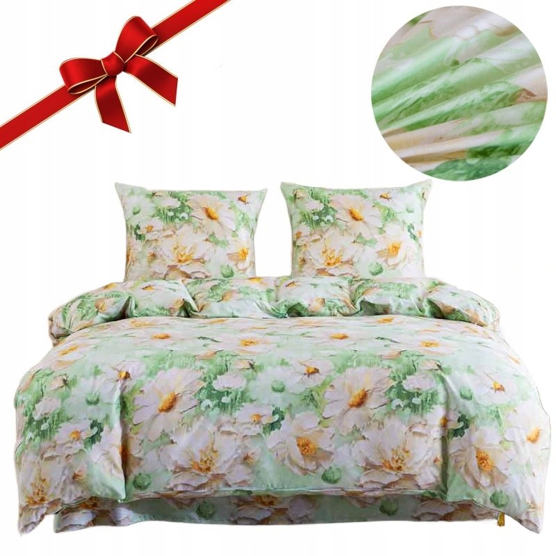 Pościel 200x220 bawełna satynowa dwustronna Cotton World gruba 3 części