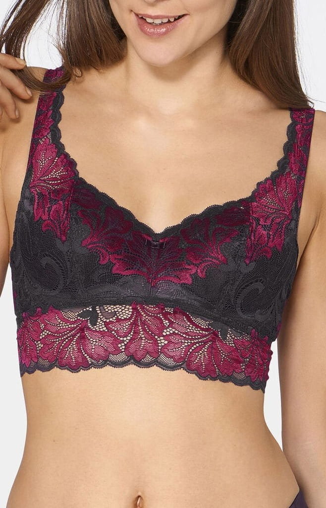Biustonosz usztywniany Triumph AMOURETTE CHARM Xmas WHPL [rozmiar: 70B, kolor: czarny]