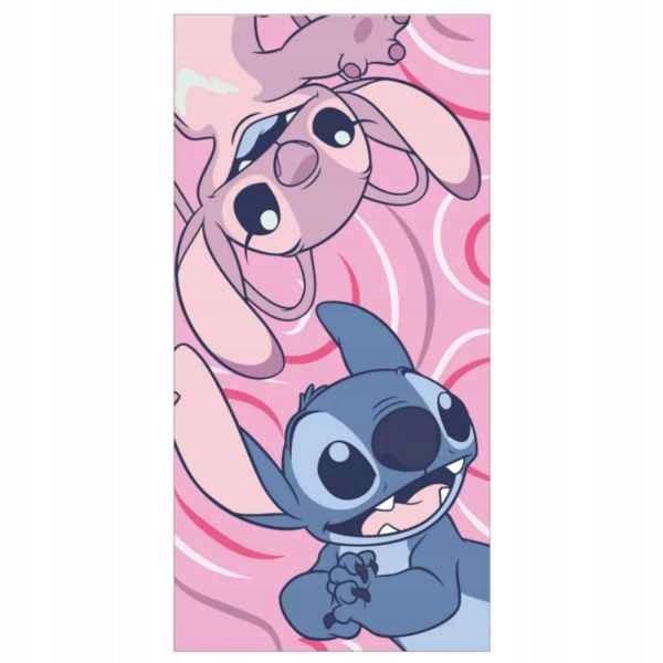 Ręcznik kąpielowy plażowy szybkoschnący Stitch i Andzia Angel Stich 70x140