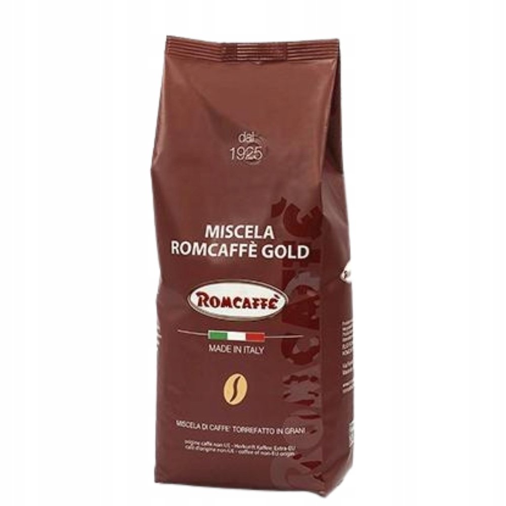 Kawa ziarnista Romcaffe Gold Blend włoska kawa mieszana arabica robusta 1kg