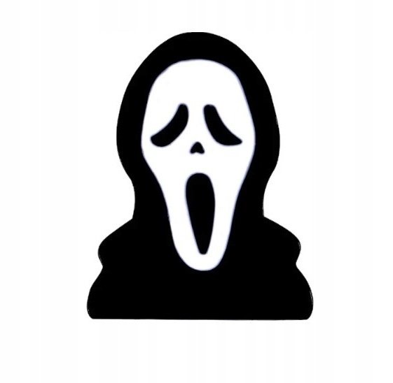 PRZYPINKA, BROCHA, PIN - KRZYK, GHOSTFACE NA HALLOWEEN