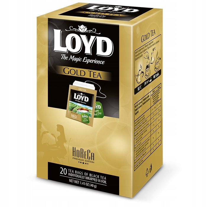 Herbata LOYD Ceylon Gold ekspresowa kopertowana