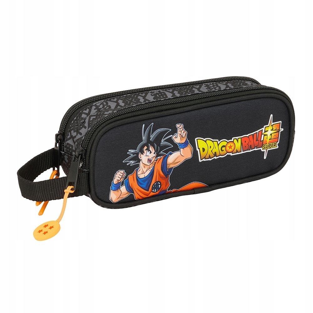 Piórnik Szkolny Podwójny Dla Chłopca Saszetka Czarny Zamek Dragon Ball