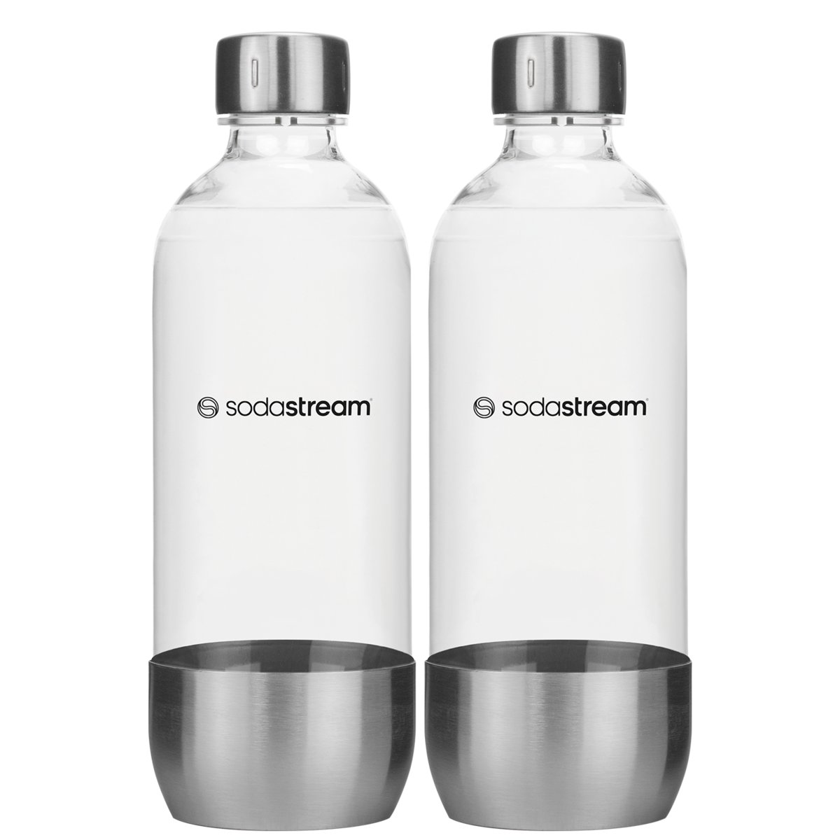 2x Butelka do saturatora SodaStream 1L Stalowa