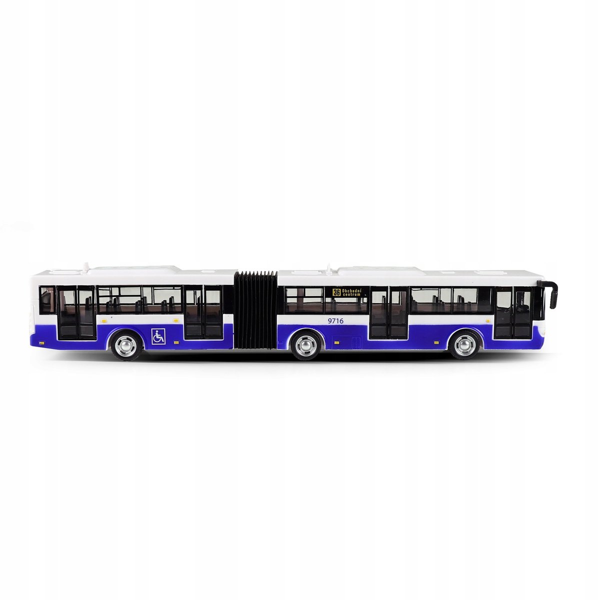 Autobus Przegubowy Interaktywny Dźwięk Praga 8cm