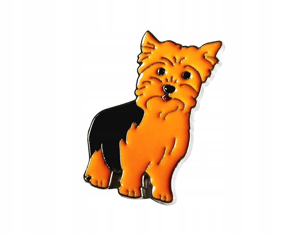 NOWA PRZYPINKA, BROCHA, BROSZKA, PIN - PIESEK YORK - Yorkshire terrier