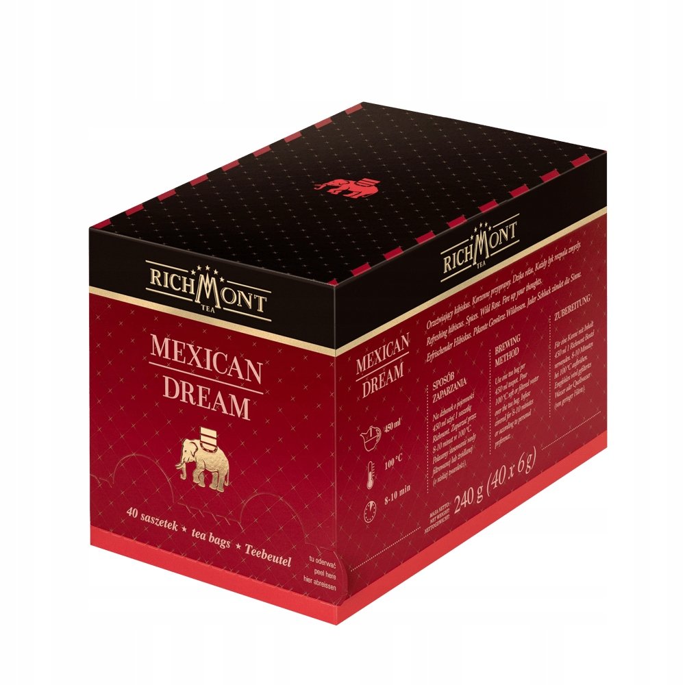 Herbata Richmont Mexican Dream hibiskus przyprawy korzenne róża 40 saszetek