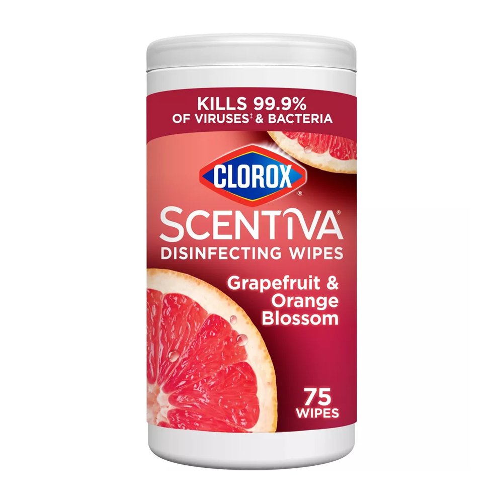 Chusteczki dezynfekujące Grapefruit & Orange Blossom Clorox Scentiva 75szt