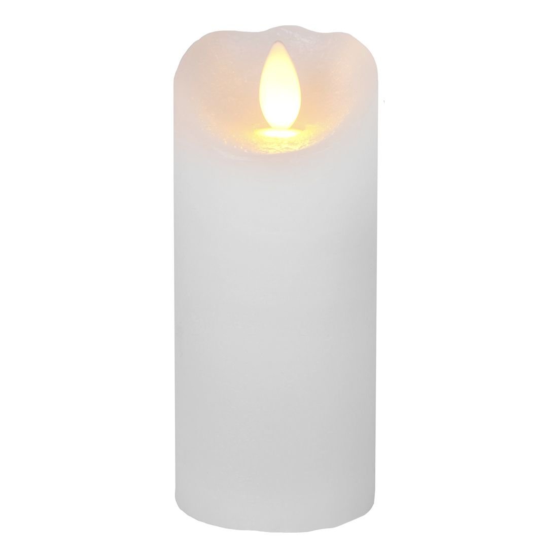 Świeca LED woskowa GLOW biała 12,5cm