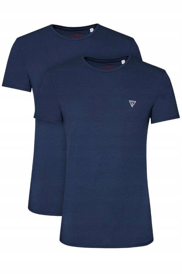 Koszulka T-shirt GUESS NAVY 2 pack- zestaw 2 sztuki - bawełna rozmiar XXL