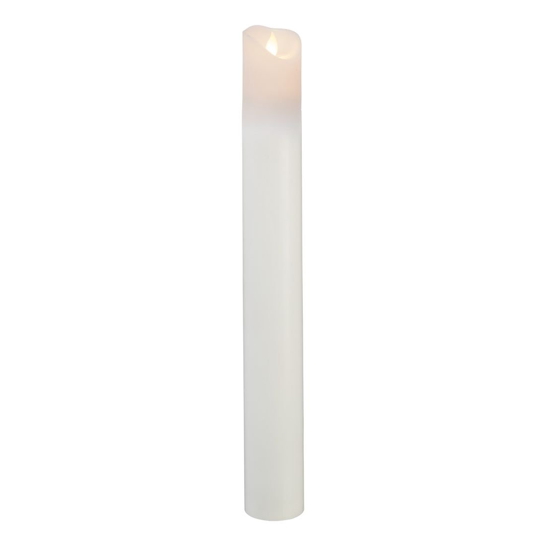 Świeca LED woskowa M-TWINKLE biała 40cm ruchomy płomyk