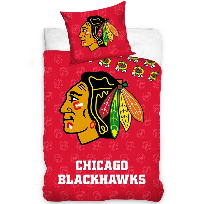 Komplet Pościeli NHL Chicago Blackhawks 135 x 200 cm