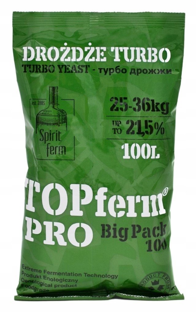 Drożdże gorzelnicze spiritferm topferm pro bigpack 100l