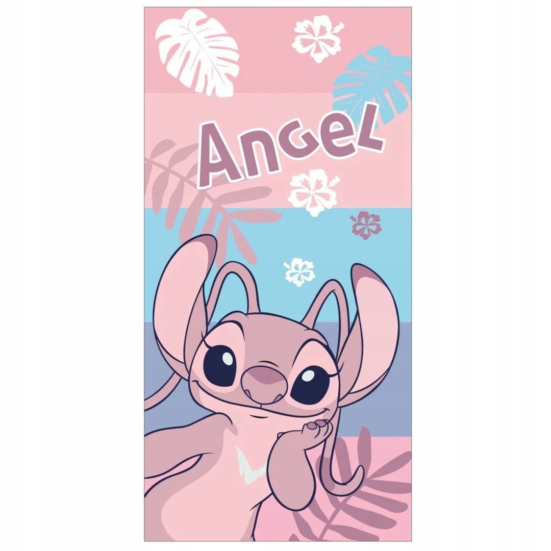 Ręcznik kąpielowy plażowy szybkoschnący Stitch Angel Andzia Stich 70x140