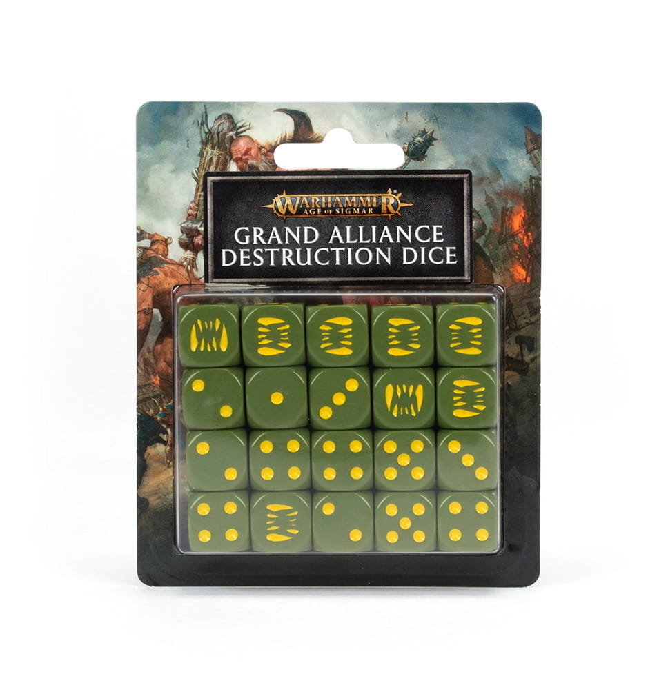 Zestaw kości Grand Alliance Destruction, Warhammer Age of Sigmar