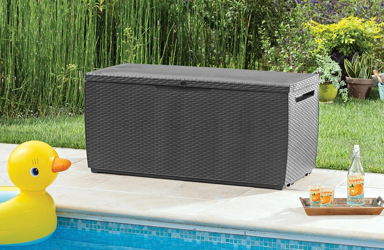 Curver Skrzynia ogrodowa Capri, grafitowa, 302 l