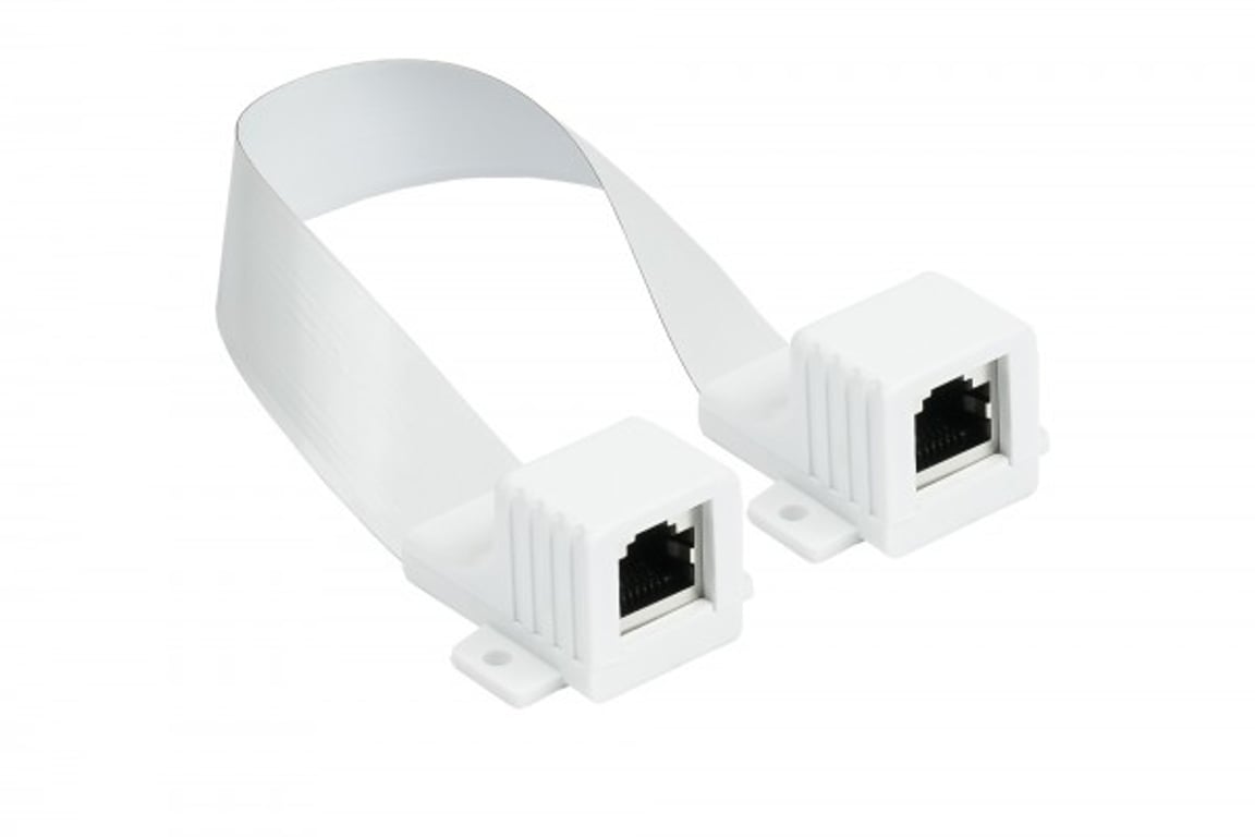 Alcasa 8055-F23QW kabel sieciowy Biały 0,3 m