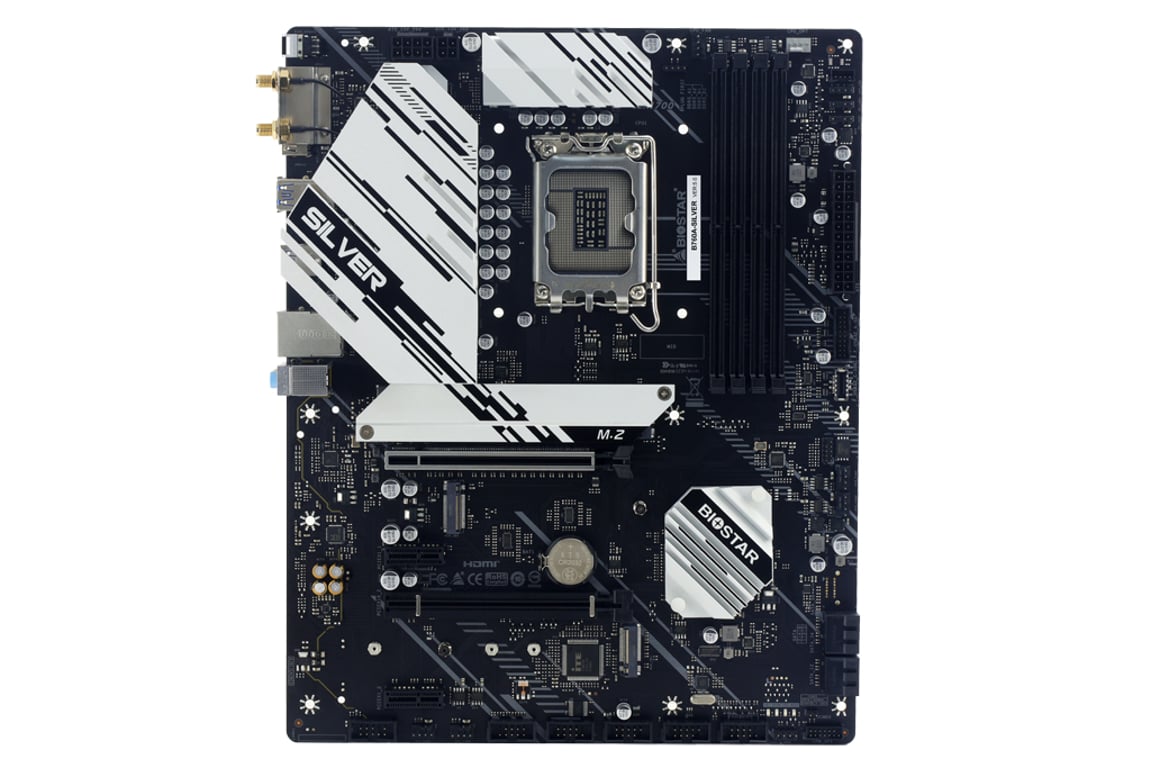 Biostar B760A-SILVER płyta główna Intel B760 LGA 1700 micro ATX B760A-SILVER