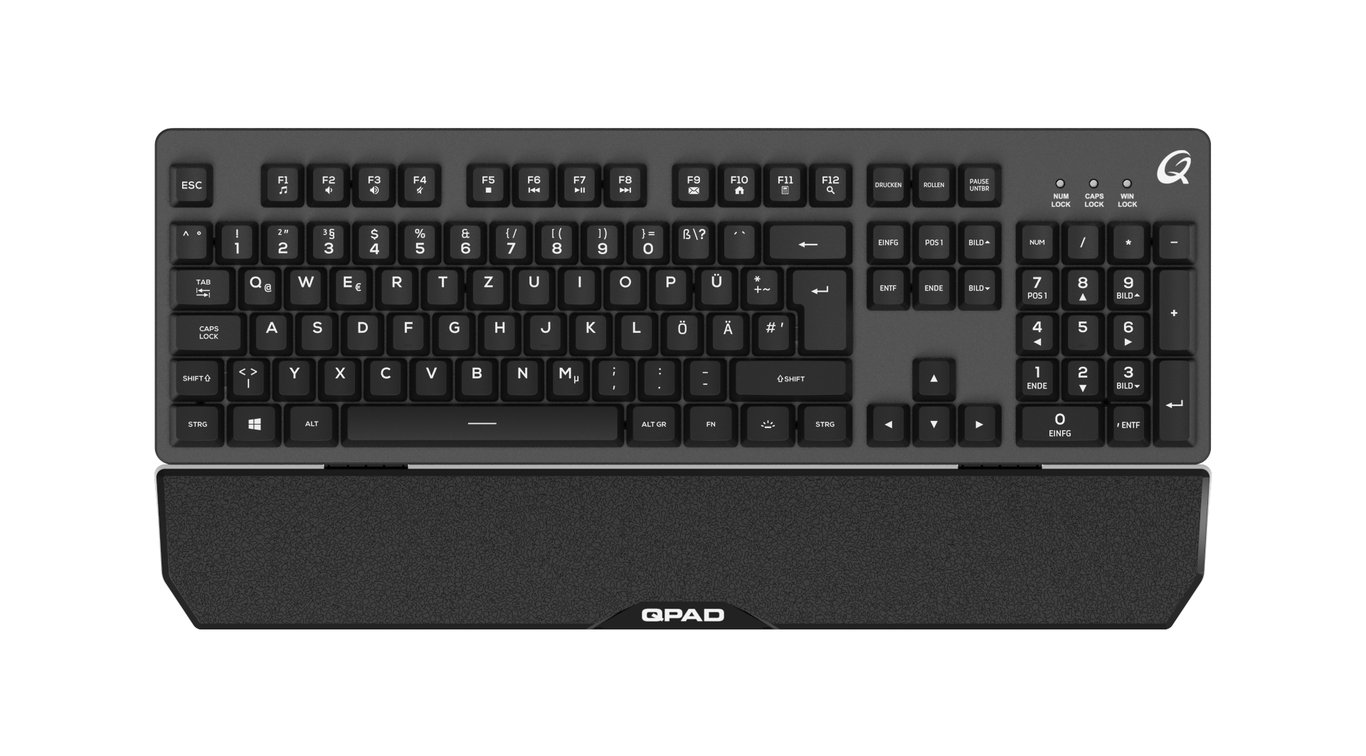 QPAD MK-40 klawiatura Gaming USB QWERTZ Niemiecki Czarny