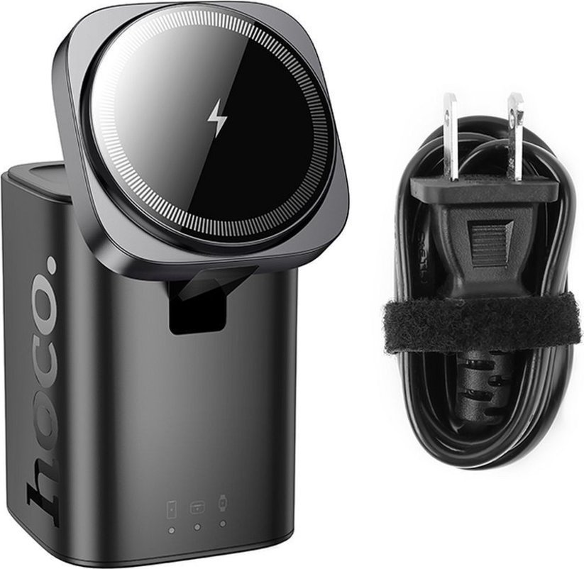 HOCO ładowarka indukcyjna 6w1 kompatybilna z APPLE Watch PD QC 65W CQ20A czarna