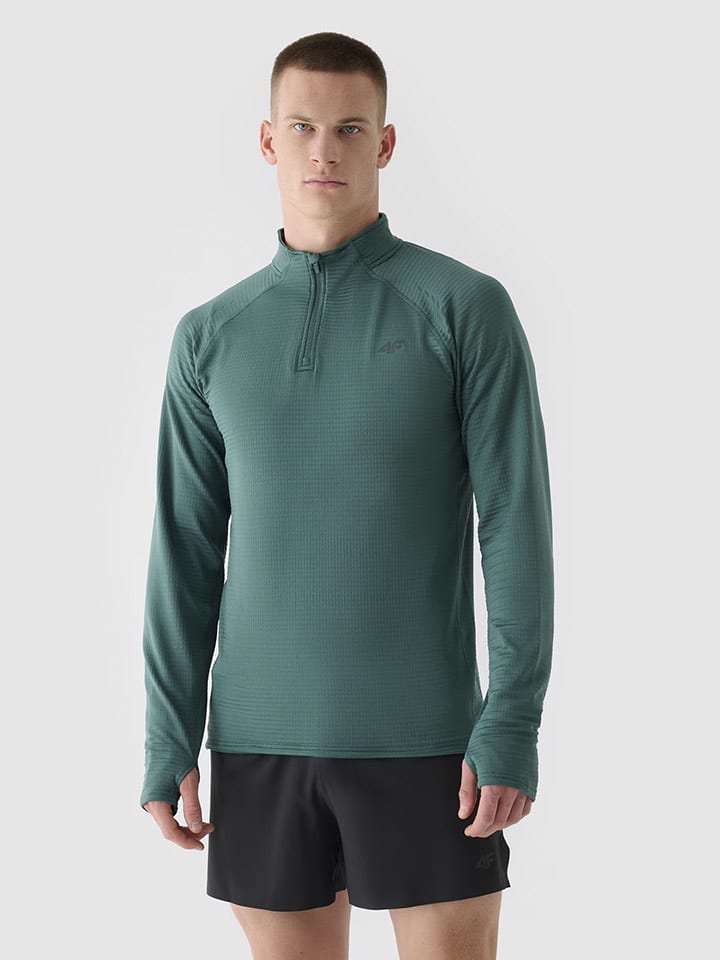 4F Koszulka funkcyjna w kolorze zielonym