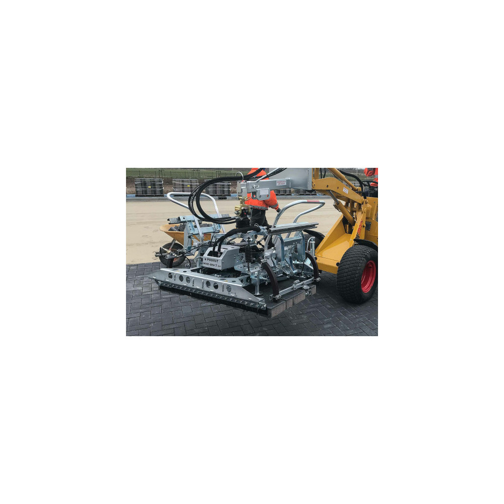 Chwytak hydrauliczny do układania HVZ-UNI-II-EK z adapterem chwytaka kostki brukowej HVZ-UNI-II-PK-II Probst Probst