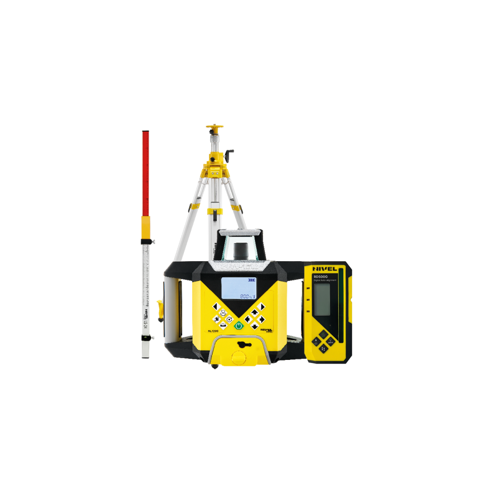 Niwelator laserowy Nivel System NL720G DIGITAL - ZESTAW statyw SJJ32 łata LS24 Nivel System