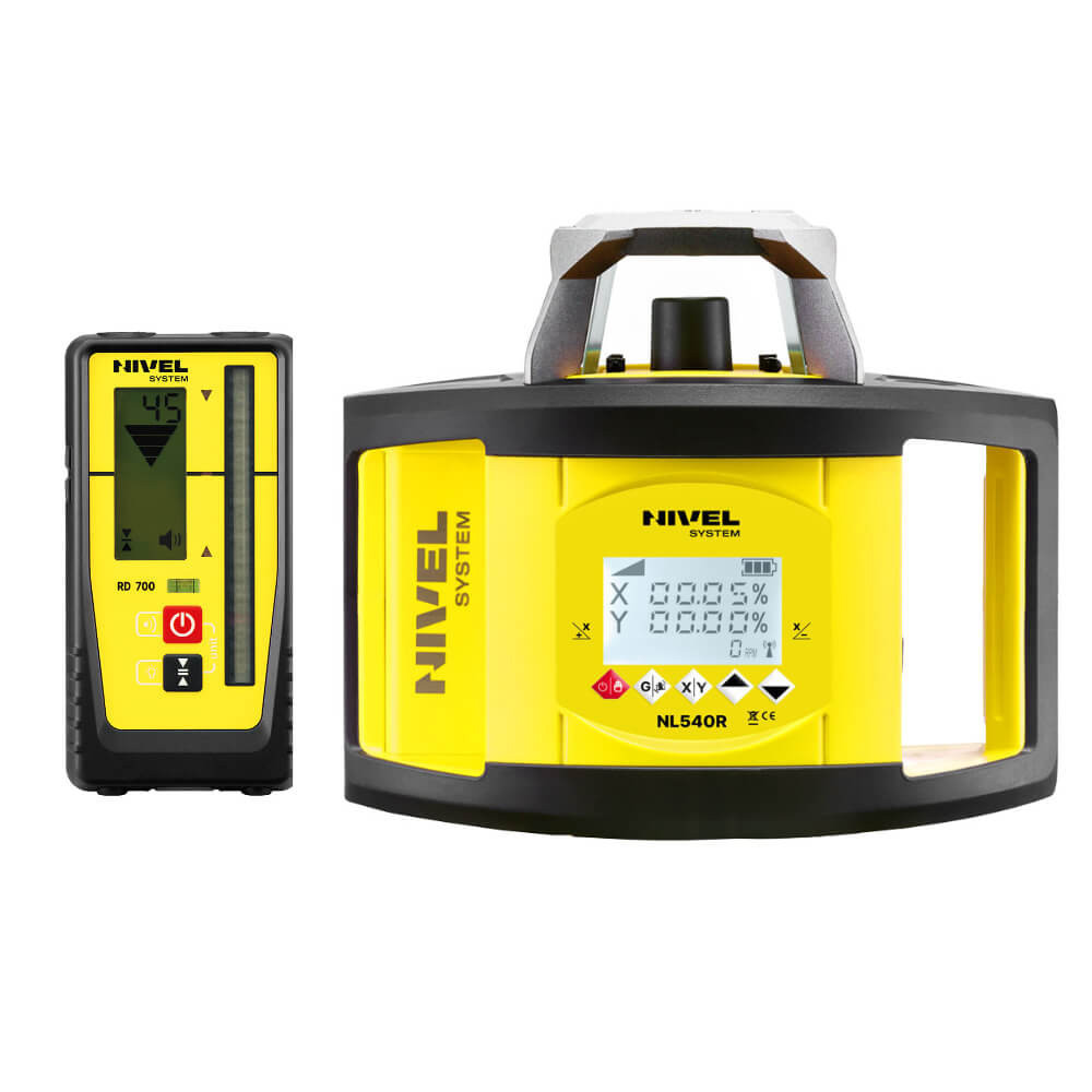 Niwelator laserowy Nivel System NL540R DIGITAL czerwony rotacyjny samopoziomujący Nivel System