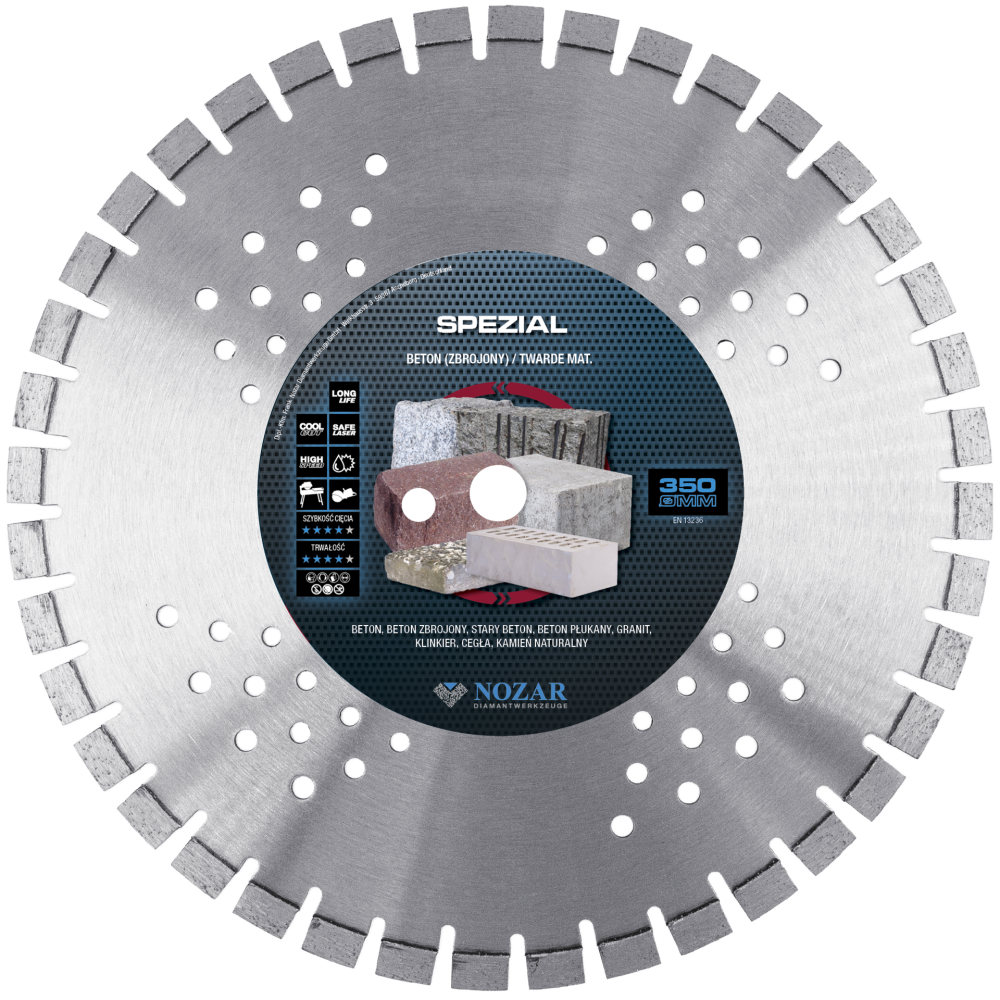 Tarcza diamentowa Nozar Spezial 350x25,4 mm Nozar