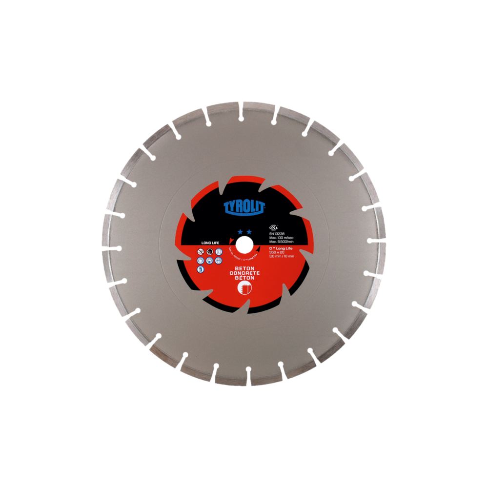Tarcza diamentowa TYROLIT STANDARD DCC-LL 300 X 2,6 MM X 25,4 MM Tyrolit