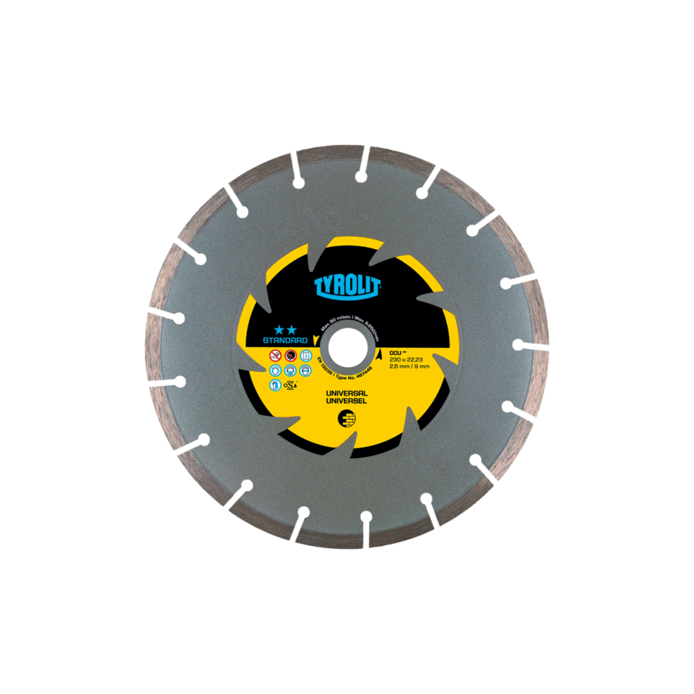Tarcza diamentowa TYROLIT STANDARD DCU 300 X 2,6 MM (20 MM) Tyrolit