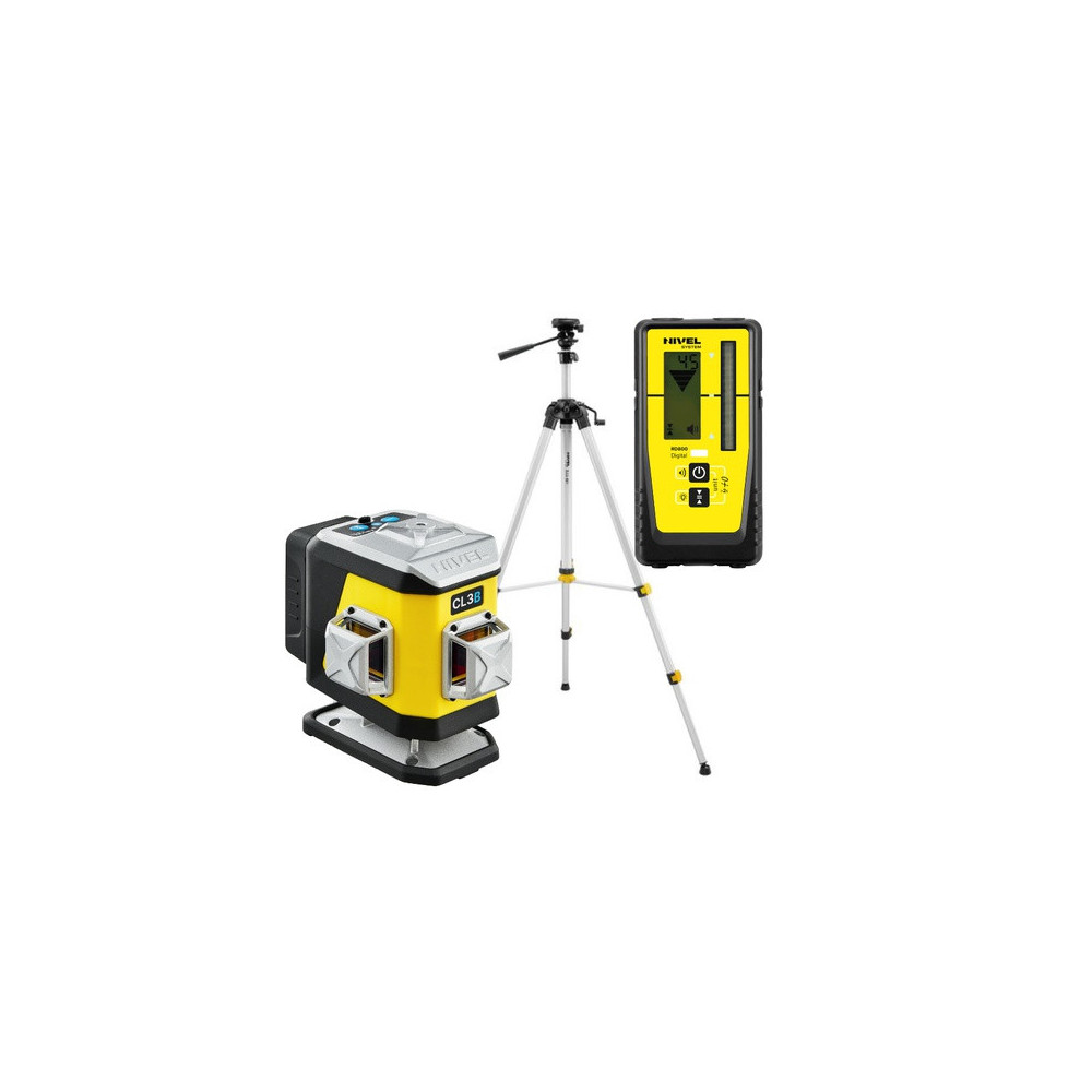 ZESTAW Laser krzyżowy Nivel System CL3B niebieski + statyw SJJM1EX + czujnik RD800 Nivel System