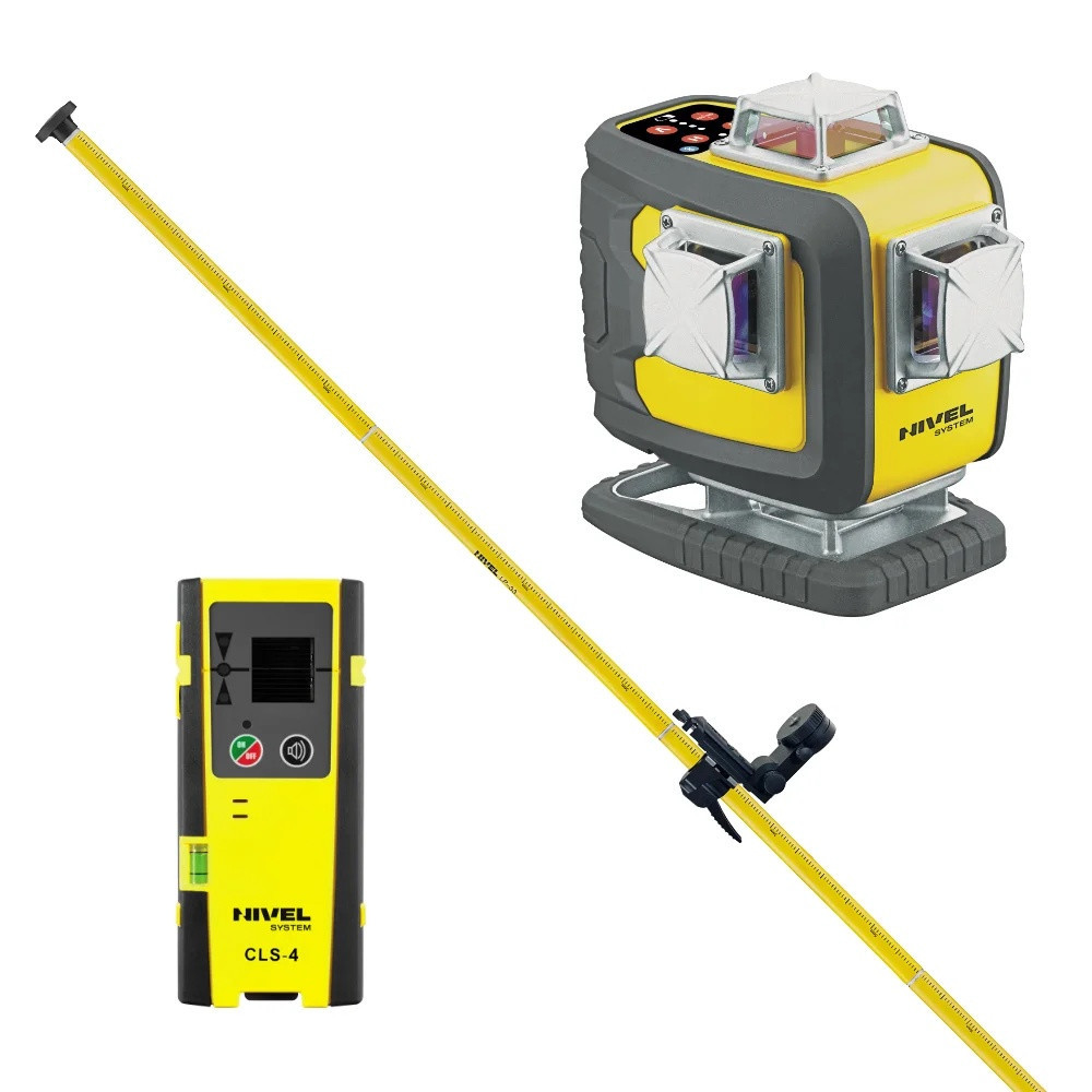 ZESTAW Laser budowlany Nivel System CL4D-R + tyczka LP36 + czujnik CLS4 Nivel System