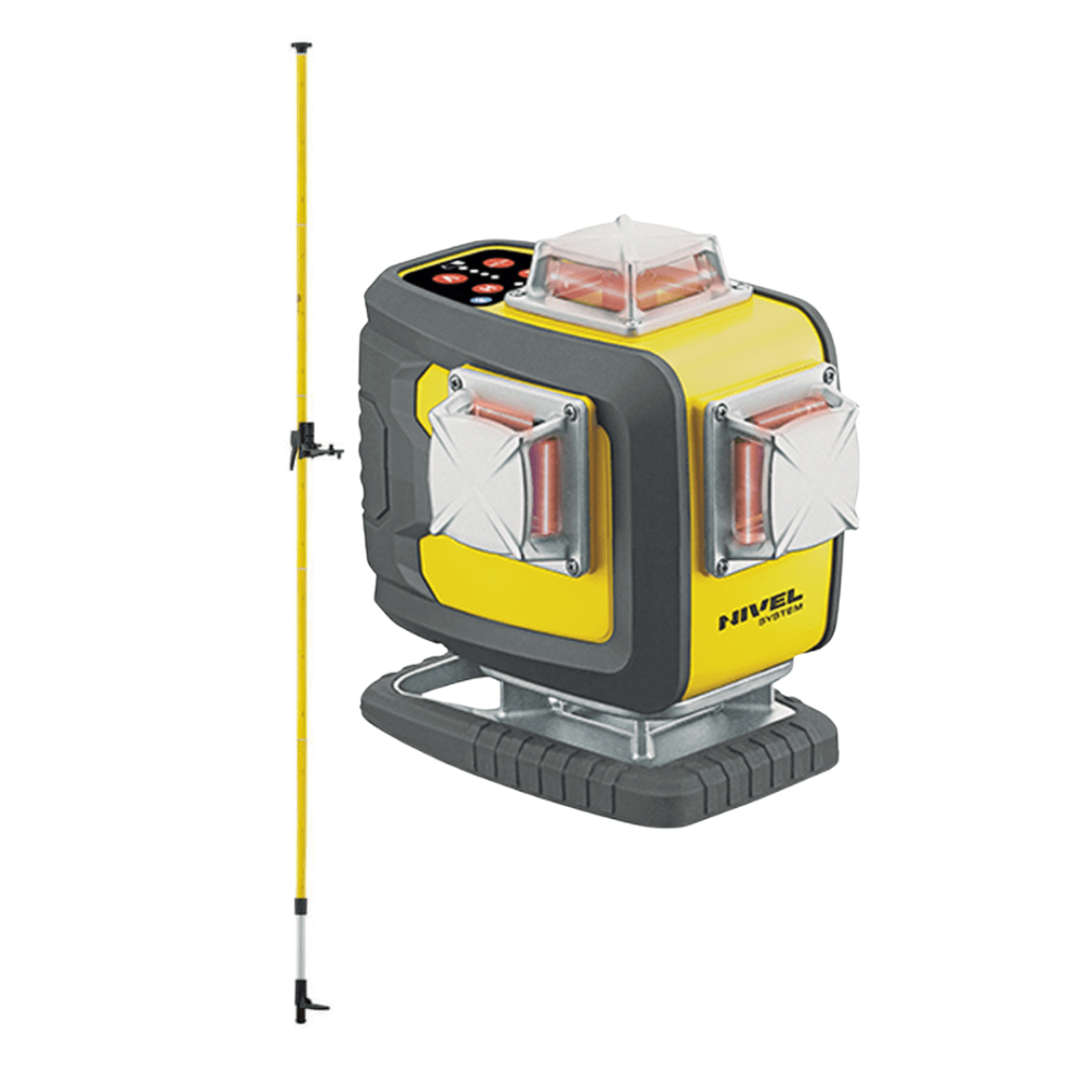 ZESTAW Laser budowlany Nivel System CL4D-R + tyczka rozporowa LP-36 Nivel System
