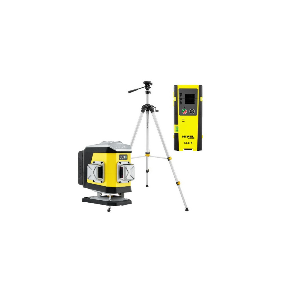 ZESTAW Laser krzyżowy Nivel System CL3G zielony + statyw SJJM1EX + czujnik CLS4 Nivel System