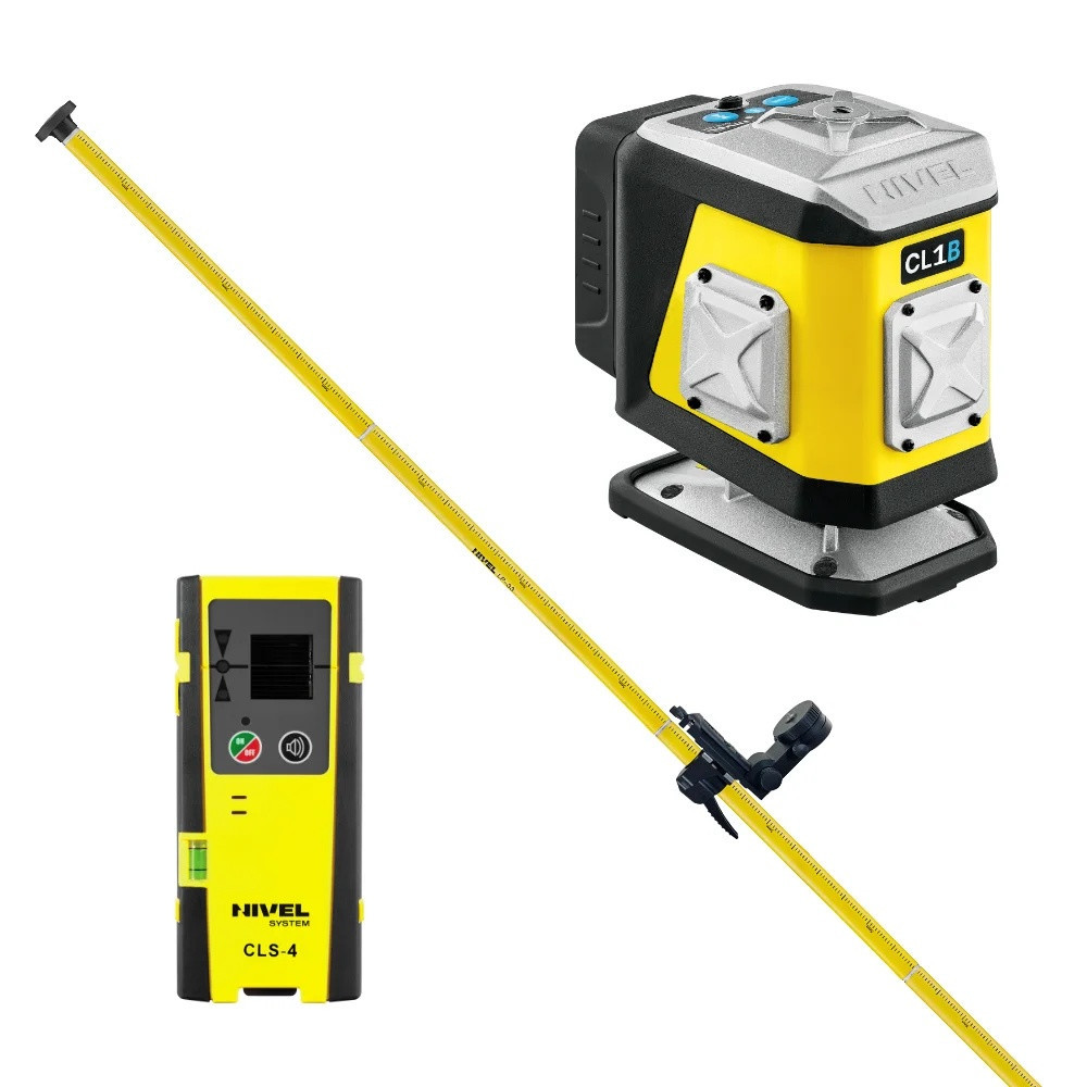 ZESTAW Laser krzyżowy Nivel System CL1B + tyczka LP36 + czujnik CLS4 Nivel System