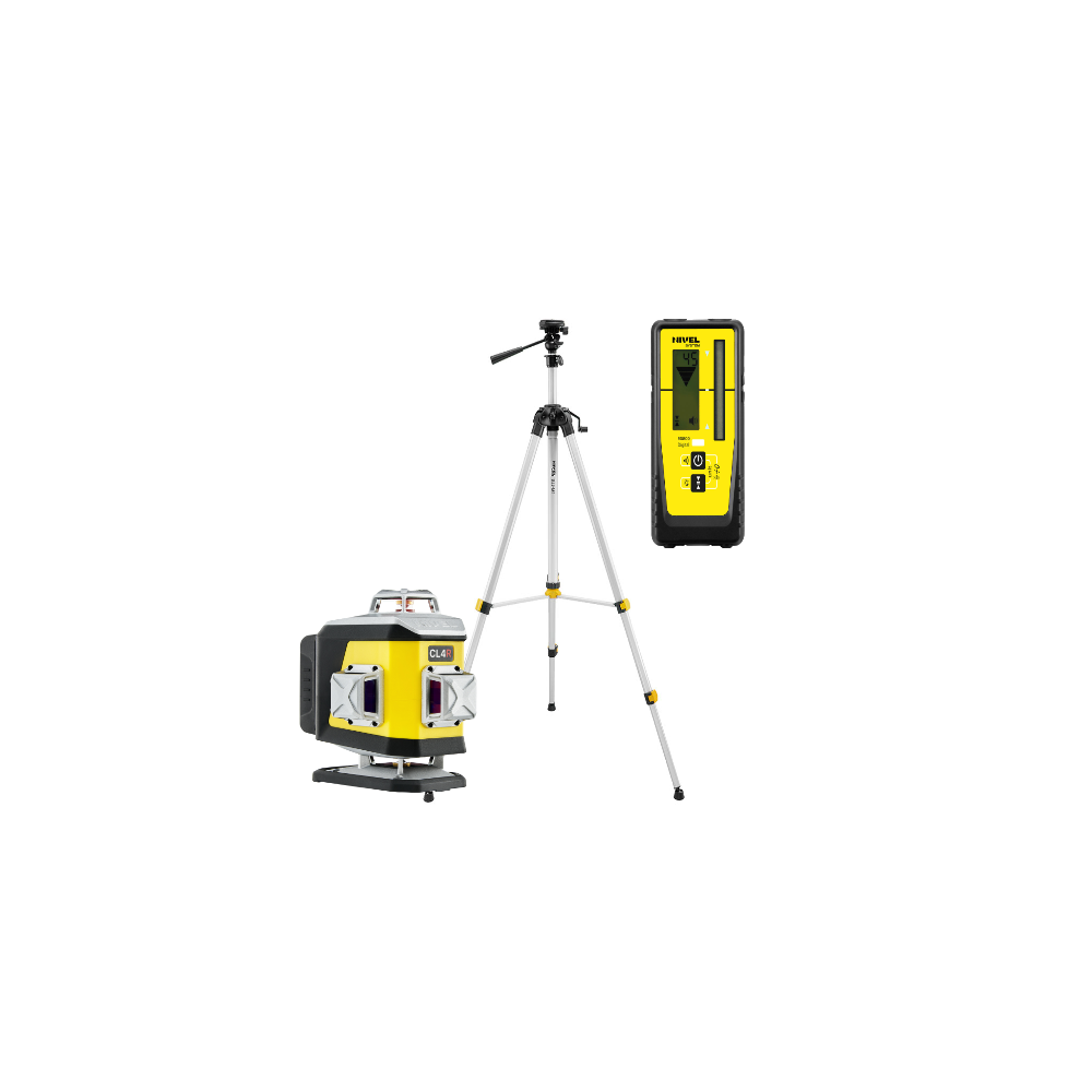 ZESTAW Laser krzyżowy Nivel System CL4R czerwony + statyw SJJM1EX + czujnik RD800 Nivel System