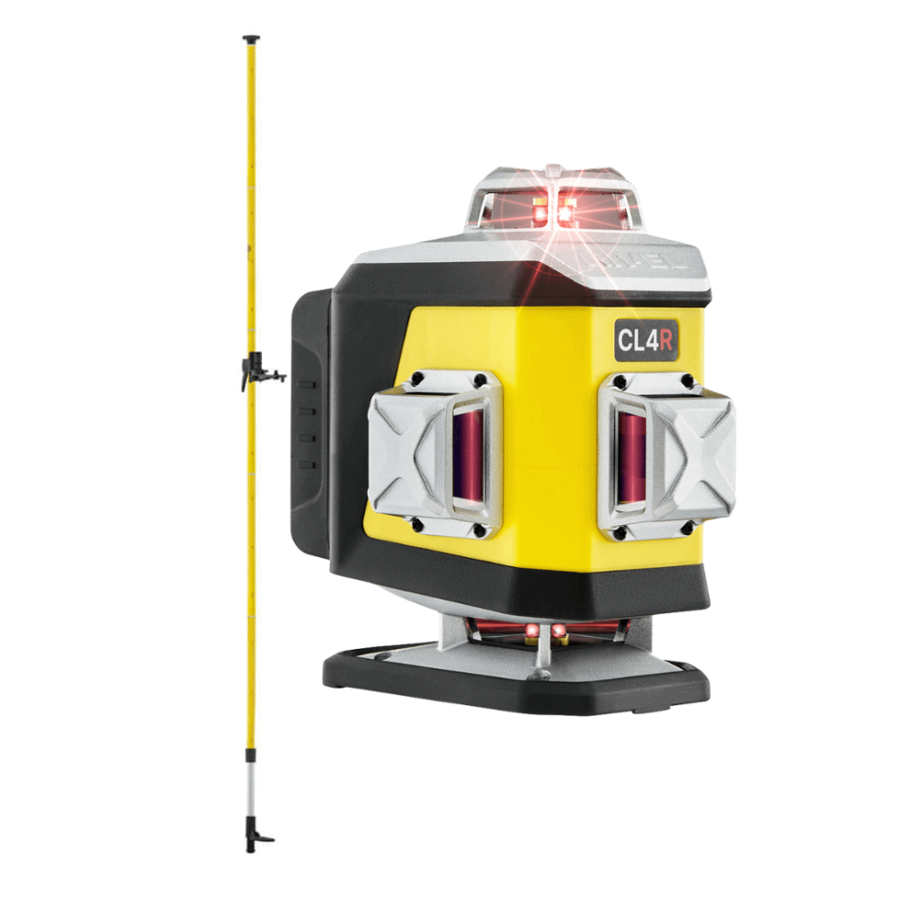 ZESTAW Laser krzyżowy Nivel System CL4R czerwony + tyczka LP-36 Nivel System
