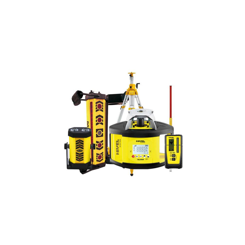 ZESTAW Niwelator laserowy Nivel System NL540 - ZESTAW łata LS-24 + statyw SJJ32 + system MC-1D klamry Nivel System