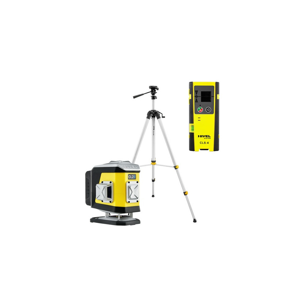 ZESTAW Laser krzyżowy Nivel System CL2B niebieski + statyw SJJM1EX + czujnik CLS4 Nivel System
