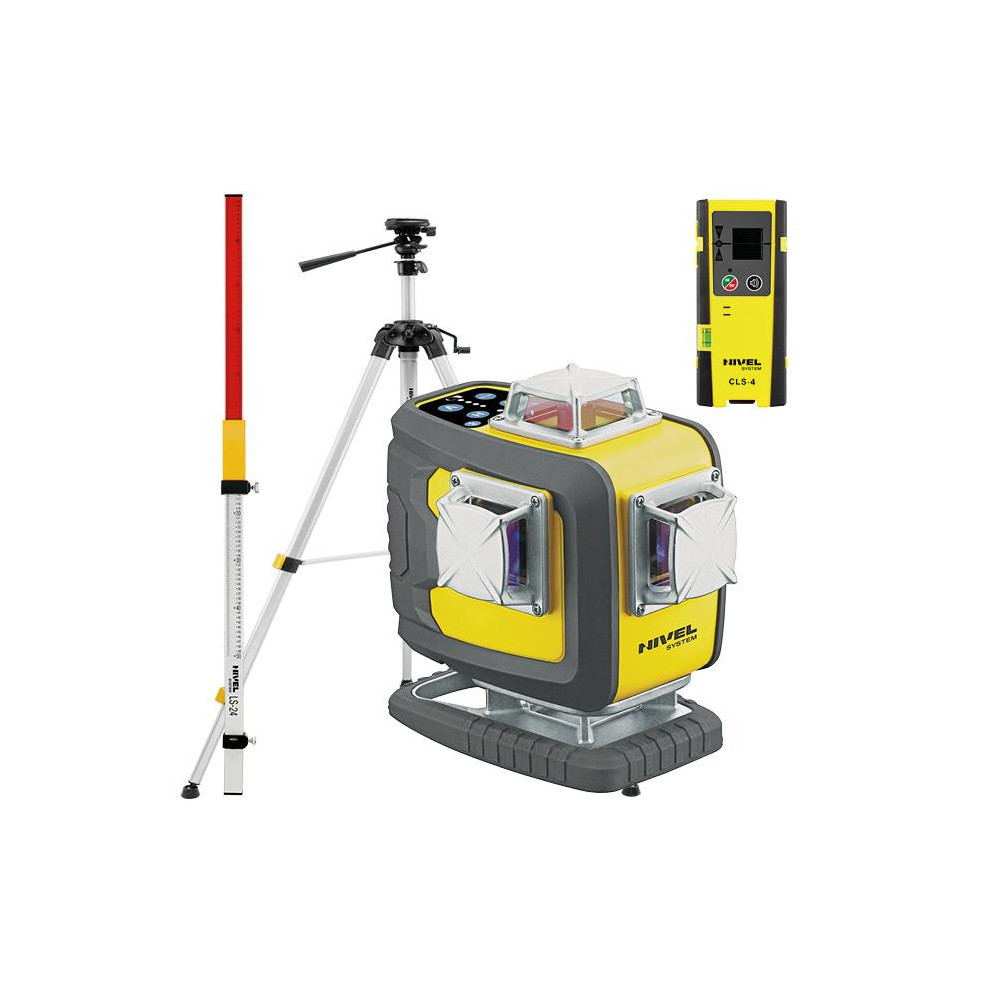 Laser budowlany Nivel System CL4D-B - ZESTAW statyw SJJ-M1 EX czujnik CLS-4 łata LS-24 Nivel System